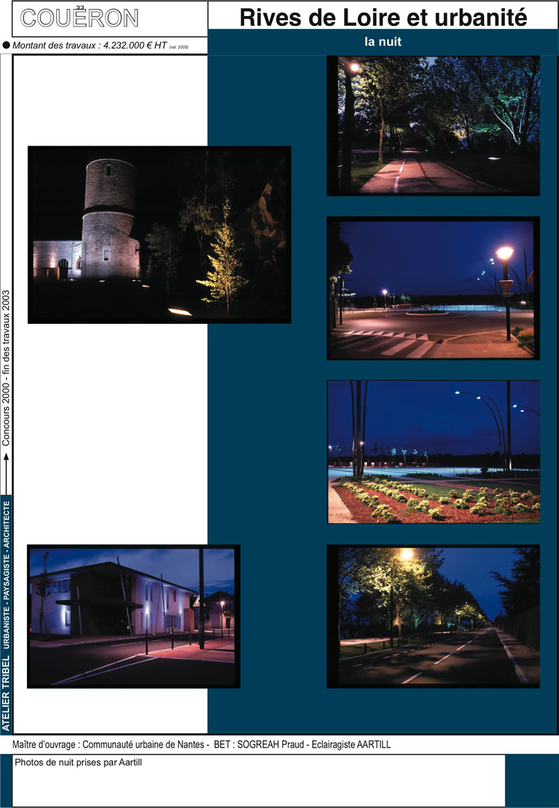 Vue de nuit &agrave; Cou&euml;ron par Aartill et Fran&ccedil;ois Tribel